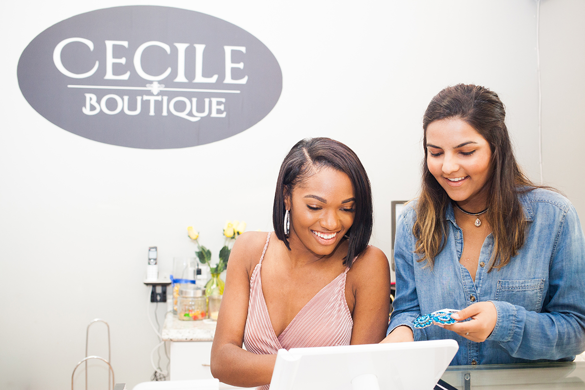 Two females at Cecile Boutique